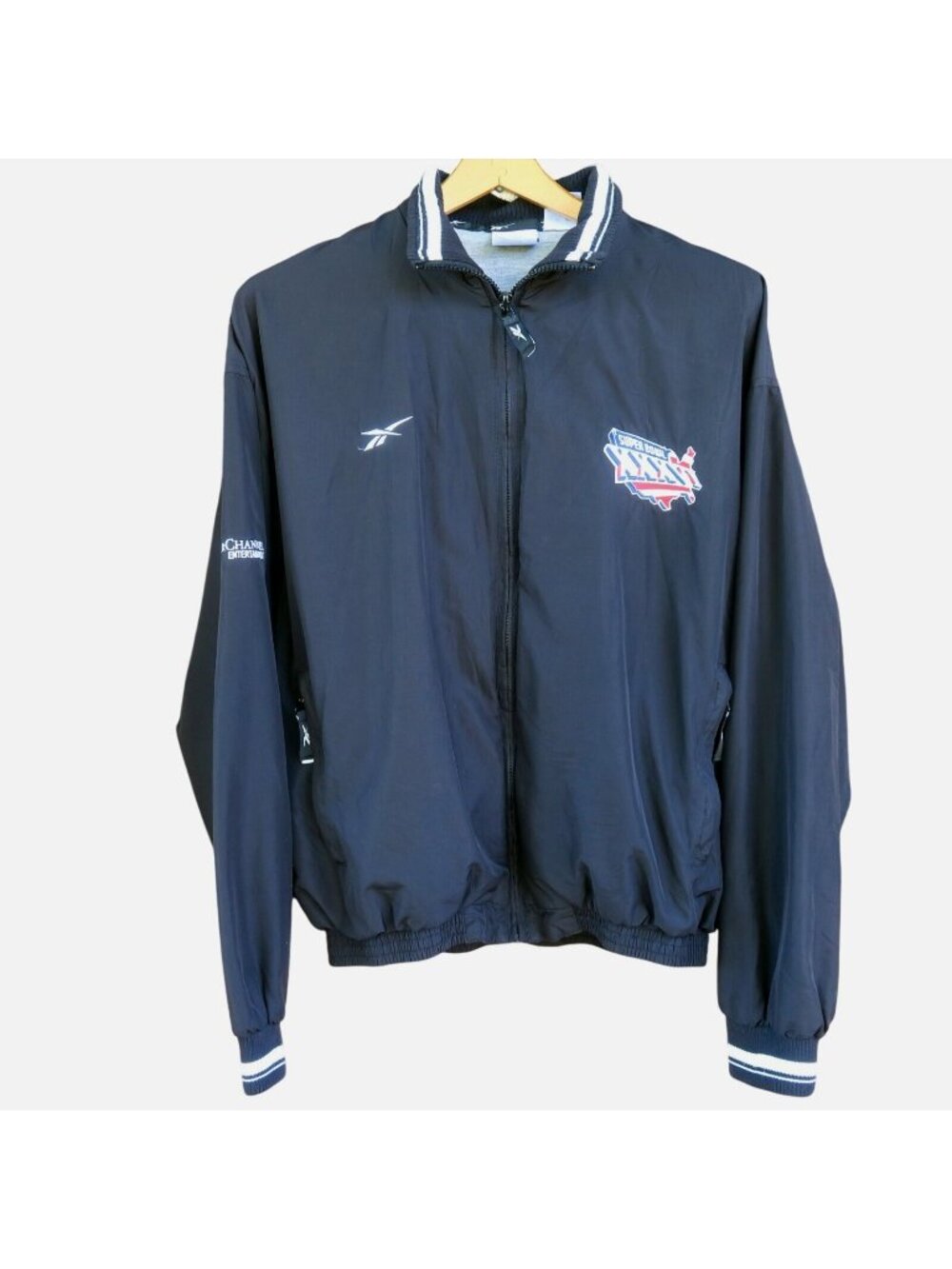 NFL Super Bowl XXXVI Bomber Jacket – Reebok x Clear Channel, 2002 (Size M)
